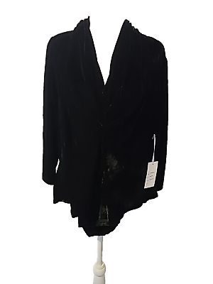 #ad Unique Vintage Black Velvet 4x 22 24 Women#x27;s Long Sleeve Body Suit