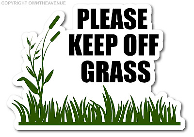 #ad Please Keep Off Grass Outdoor Front Yard Window Door Home Vinyl Decal Sticker 5quot;
