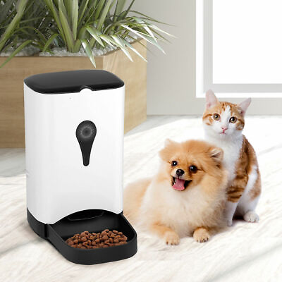 #ad Automatic Pet Feeder for Dog Cat Food Dispenser Voice Recorder Timer Programable