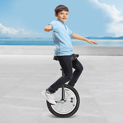 #ad 24quot; Unicycle Adjustable Seat Outdoor Sports Wheel Unicycle Fitness Bike🎉