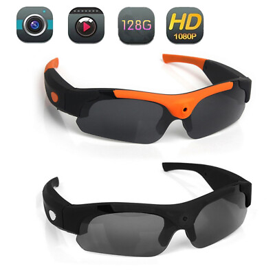 #ad Mini Camera Espia Glasses Outdoor Cam Sunglasses Video DVR Recorder 1080P US