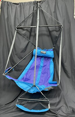 #ad ENO Lounger Hanging Chair Portable Outdoor Hiking Purple Teal. New