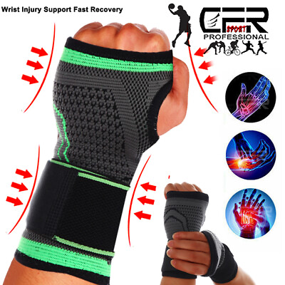 #ad Sport Wrist Brace Support Splint Carpal Tunnel Arthritis Sprain Left Right Hand