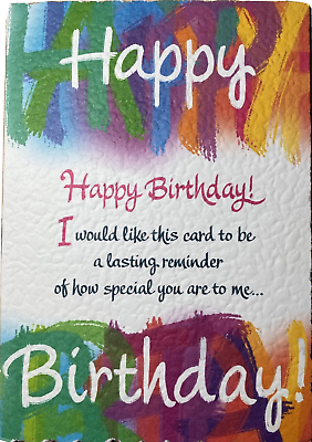 #ad Birthday lasting reminder of how special u r 2 me always will