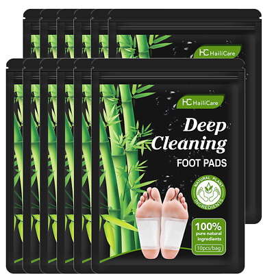 #ad 300PCS Detox Foot Patches Pads Body Toxins Feet Slimming Deep Cleansing Herbal
