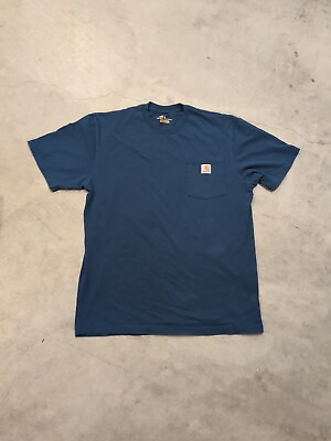 #ad Carhartt Men#x27;s M Original Fit Pocket Shirt Blue