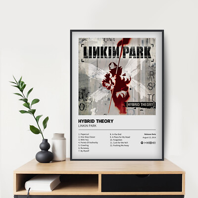 #ad Hybrid Theory Linkin Park Album Poster 20x30 24x36” Custom Music Canvas Poster $7.59