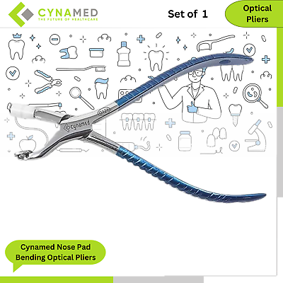 #ad Cynamed Nose Pad Bending Optical Pliers Curved Eyeglasses Repairing Plier
