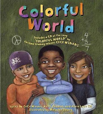#ad Colorful World with Song CD Hardcover By Lyrics by CeCe Winans GOOD