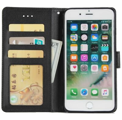 #ad For Phone 7 8 Plus X Max Flip Wallet Case Protective Stand Cover Card Holder