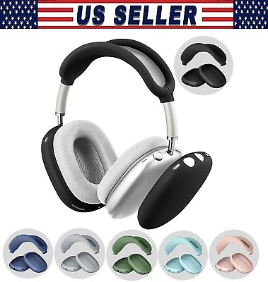 #ad For Apple AirPods Max Headphones Silicone Case Headband Ear Cups Skin Cover USA