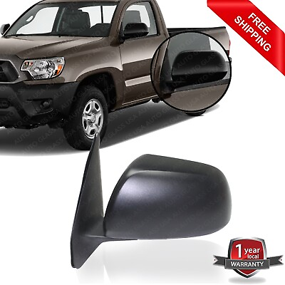 #ad Manual Mirror Textured Black Driver Side For 2012 2015 Toyota Tacoma