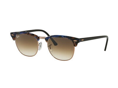 #ad Brand New Ray Ban Sunglasses RB3016 CLUBMASTER 125651 Havana Man