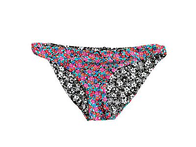 #ad Raisins Reversible ow Rider Bikini Bottoms Floral Multi Colored Small NWT