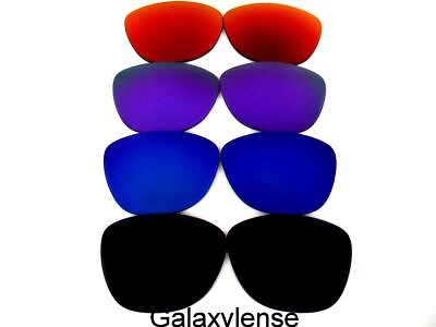 #ad Galaxy Replacement Lenses For Oakley Frogskins Blackamp;Blueamp;Purpleamp;Red 4PAIRS