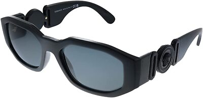 #ad Versace Sunglasses VE4361 536087 53mm Black Dark Grey Lens $154.95