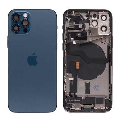 #ad iPhone 12 Pro Housing Back Replacement Blue With Small Parts OEM Grade AB
