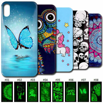 #ad Fluorescence Luminous TPU Case Cover Soft Rubber For iPhone 11 Pro Max 12 XS XR