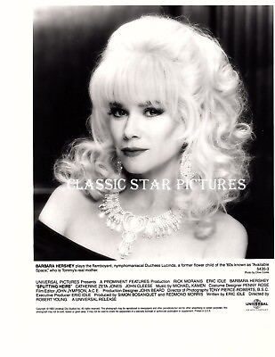 #ad K553 Barbara Hershey close up Splitting Heirs 1993 8 x 10 vintage photo