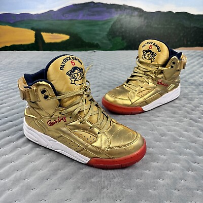 #ad Patrick Ewing Eclipse Mens 11 Shoes Gold Medal Basketball 1992 Sneakers Hip Hop