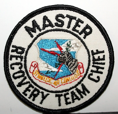 #ad USAF Strategic Air Command SAC Master Recovery Team Chief Full Colored Patch V 1
