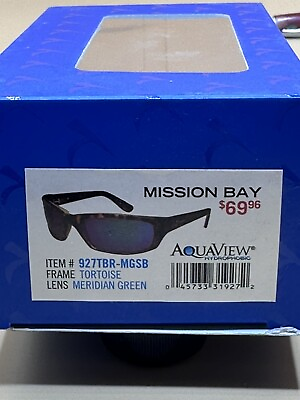 #ad Aquaview Typhoon Mission Bay Polarized Sunglasses Fishing Running 927TBR MGSB