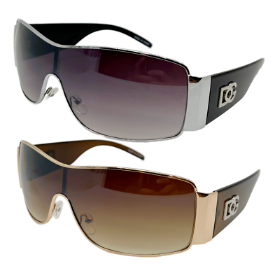 #ad NEW Womens Mens Wrap Rimless Designer Fashion Sunglasses Oval Retro Shades $11.99