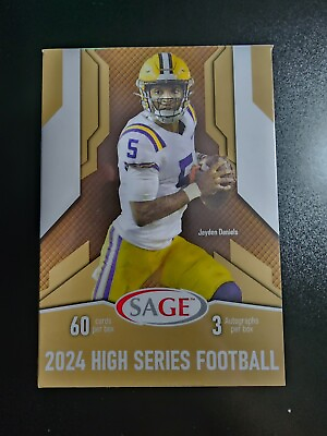 #ad 2024 Sage High Series Football Box Sealed 60 Cards 3 Autos QTY Discount