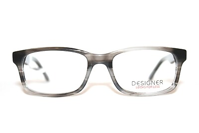 #ad BRAND NEW DESIGNER A4014 GRAY STRYPED ADULTS EYEGLASSES RX FRAMES 53 18 140 MM $22.62