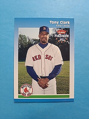 #ad TONY CLARK 2002 FLEER PLATINUM BASEBALL CARD # 154 H1043