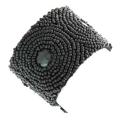#ad Cool Black Fashion Seed Beads Bracelet 1 3 4quot;