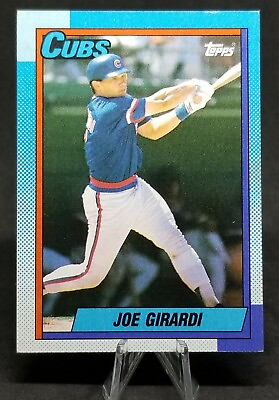 #ad Joe Girardi 1990 Topps Chicago Cubs MLB Baseball 12 Sports Card