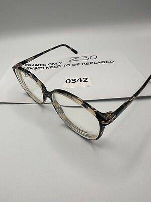 #ad Tura Eyeglasses Frames MOD 302 NAV Tortoise Mix’s Color Oversized 56 14 130 $24.99