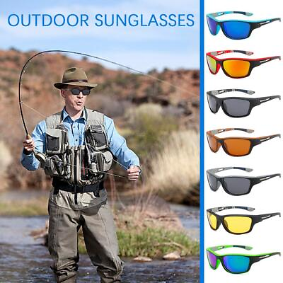 #ad Polarized Sunglasses Retro Square Sport Driving Cycling Fishing UV400 NEW