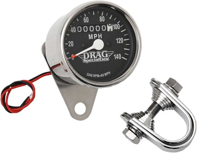 #ad Drag Specialties Mini Speedometer 2240:60 Ratio with Black Face 21 6809DS1 BX15