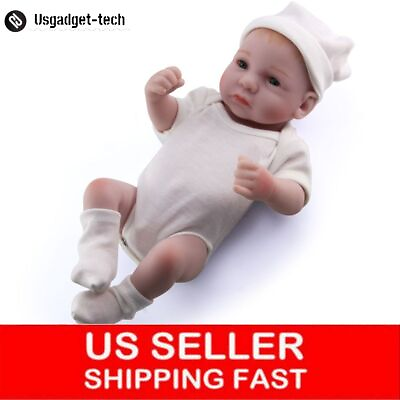 #ad Realistic Full Body Vinyl Silicone Reborn Newborn Baby Dolls Preemie Boy Doll