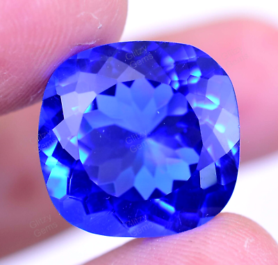#ad 13.60 Ct Natural Rare Lustrous Blue Tanzanite Cushion Certified Rare Gemstone $37.91