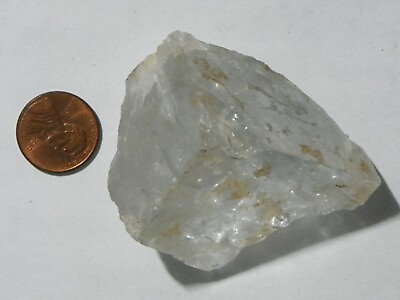 #ad Topaz Crystal Rough Specimen 534 Carats 38x37x49 MM Heavy Natural Flaws