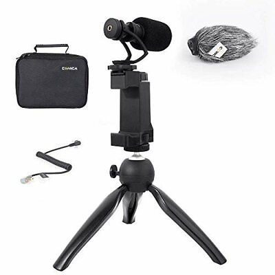 #ad Comica Smartphone Video Rig Kit Mini Tripod with Cardioid Directional Mic