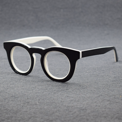 #ad Retro Fashion Acetate Eyeglasses Frames Thick Full Glasses Women Men Vintage