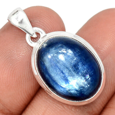 #ad Natural Kyanite Brazil 925 Sterling Silver Pendant Jewelry CP26669