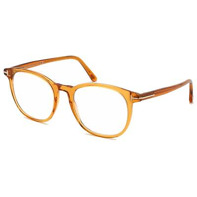 #ad Tom Ford Men#x27;s Eyeglasses Yellow Other Full Rim Plastic Oval Frame FT5754 B 041