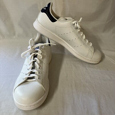 #ad Adidas Stan Smith Shoes Mens Sneakers 7.5 White Navy Blue See Description FS