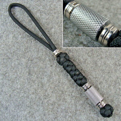 #ad Handmade Paracord Knife Lanyard With Stainless Steel Beads Knife Lanyard Bead