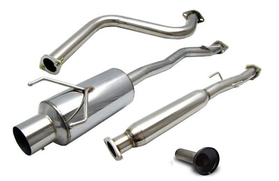 #ad Fits 1990 1993 Honda Accord Catback Exhaust N1 Style Muffler System 4quot; Tip