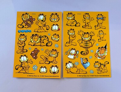 #ad NEW Garfield Sticker sheets Free tracked shipping