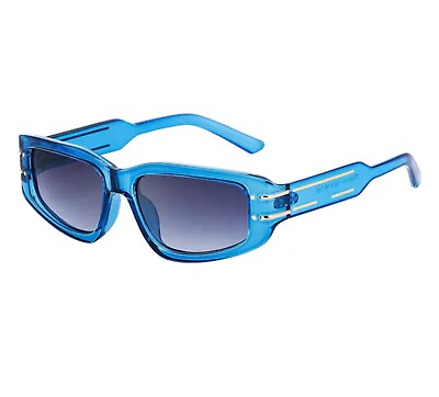 #ad Classic Small Frame Rectangle Sunglasses Women 2024 blue