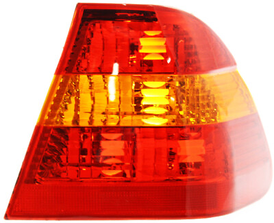 #ad Fits 3 SERIES 02 05 TAIL LAMP RH Outer Lens and Housing Amber Red Lens Sedan $51.95