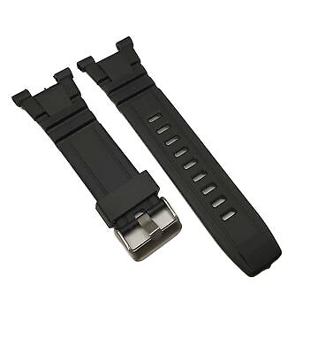 #ad Silicone Black Rubber Replacement Watch Band Strap fits 40 8254 40 8309 amp; Others