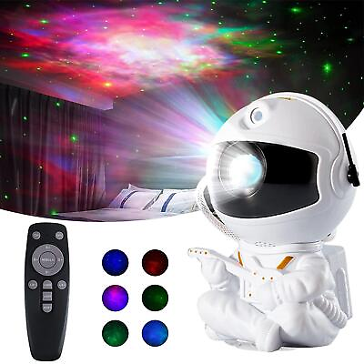 #ad Astronaut Galaxy Projector Starry Night Lights Star Nebula LED Lights w Remote